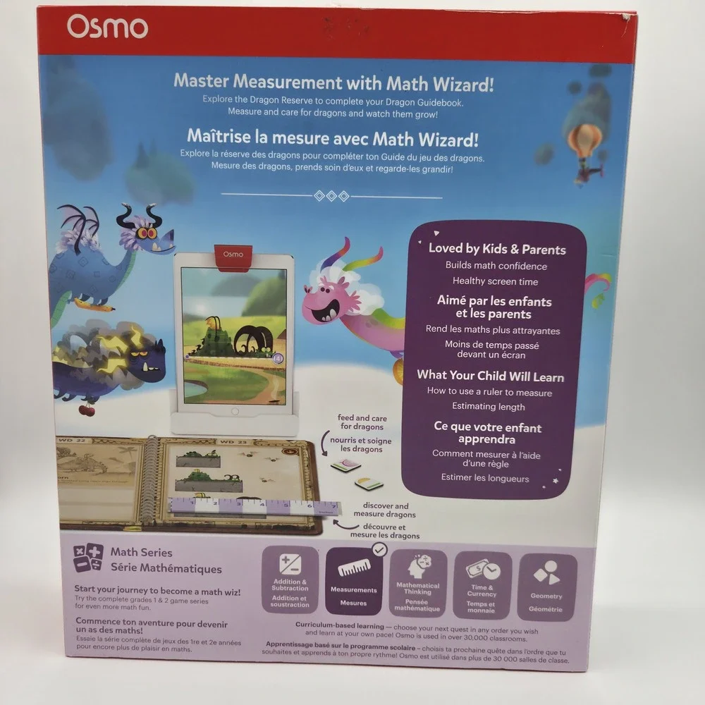 NIB Osmo Math Wizard and the Secrets of the Dragons‎ Measurement Game Ages 6-8